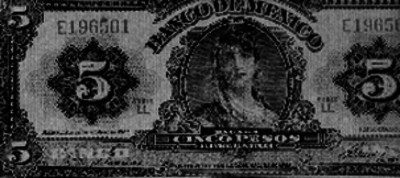 Billete de cinco pesos