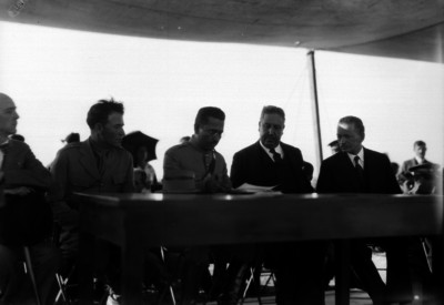 Joaquín Amaro, Eulogio Ortiz, Sánchez Mejorada y otros presiden ceremonia bajo un enlonado