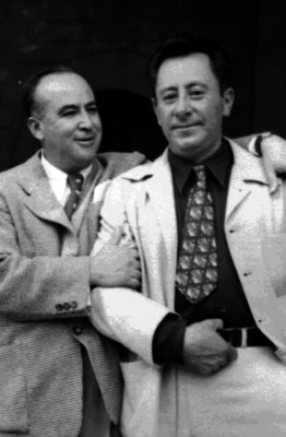 Rafael Ávila Camacho junto a otro hombre, retrato