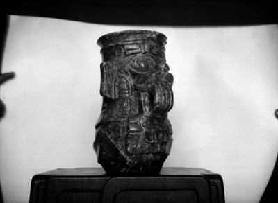 Vasija con representación de Tláloc, de Teotihuacán