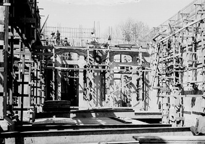 Construcción de la estación de bombeo para el suministro de agua potable en el D.F.