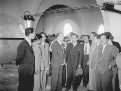 Alonso Sordo Noriega y empresario, durante banquete por inauguración de la XEX