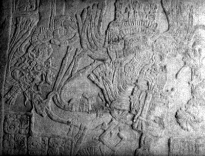 Detalle del Dintel 1 de Yaxchilán