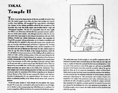 Texto e ilustración de Tikal en el libro: Álbum de Arquitectura Maya