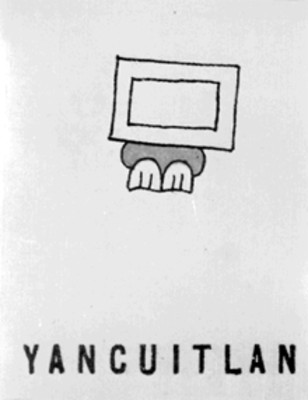 Glifo de "Yancuitlan" procedente del libro Nombres geográficos de México