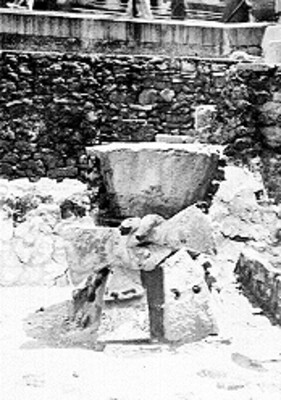 Brasero mexica hallado en las excavaciones del Templo Mayor