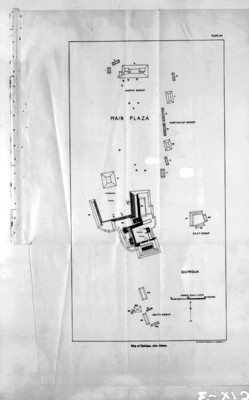 Mapa de Quiriguá del libro The Inscripcions of Peten de Morley
