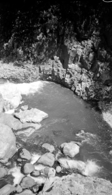 Vista parcial de la cascada de Cuetzalán