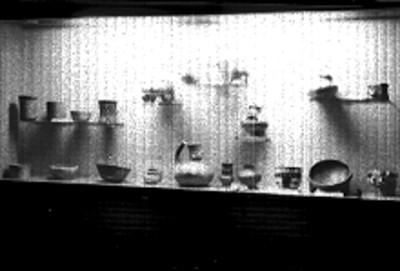Cerámica prehispánica exhibida en una sala del Museo de Villahermosa