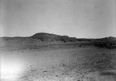 Panorámica de los cerros donde se localiza el sito de La Quemada, reprografía