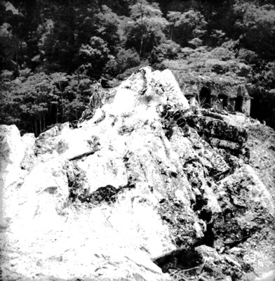 Vista de uno de los Templos en Palenque