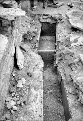 Vista de las exploraciones y excavaciones en Palenque