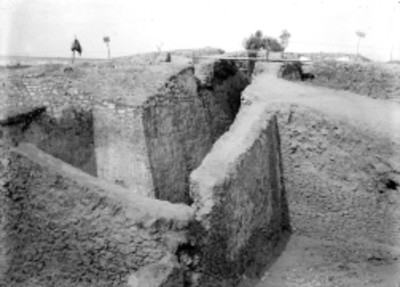Conjunto habitacional en excavación, Teotihuacán