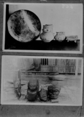 Fotografías de vasijas antropomorfas, reprografía