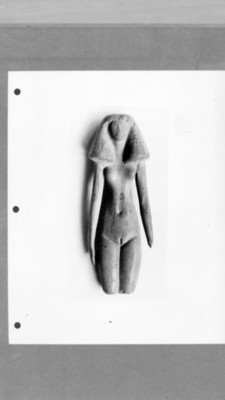 Detalle de escultura femenina, reprografía