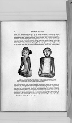 Indios nativos de Georgia, esculturas sedentes, reprografía