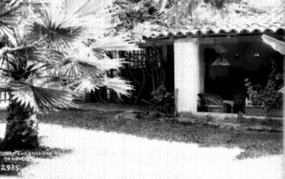 Casa y jardín del rancho Amanalco, vista parcial