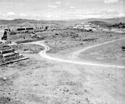 Edificios prehispánicos de Monte Albán, panorámica
