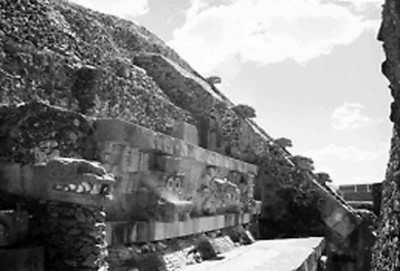 Templo de Quetzalcóatl, vista parcial