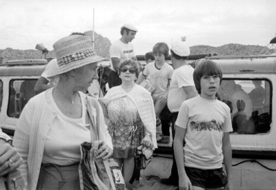 Turistas en la playa