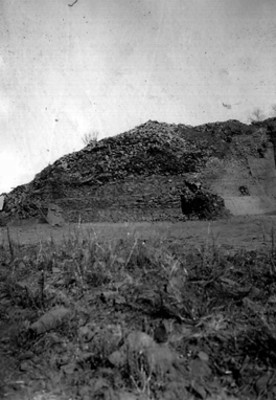 Muros de contención en zona arqueológica