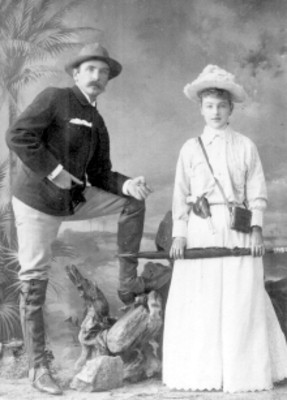 "Emilio Arturo von Echhoff y Sra.", retrato