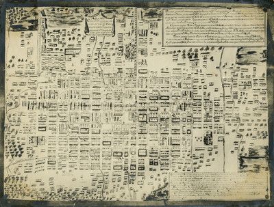 Plano colonial de la Ciudad de México