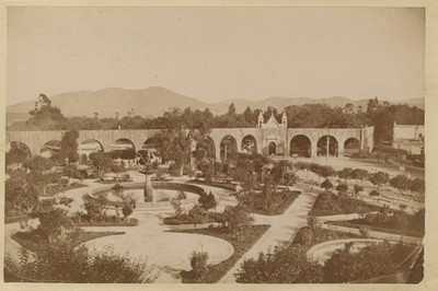 Jardín Manuel Villalongín en Morelia, vista panorámica