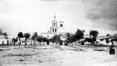 Iglesia de la Cruz en Querétaro, vista frontal