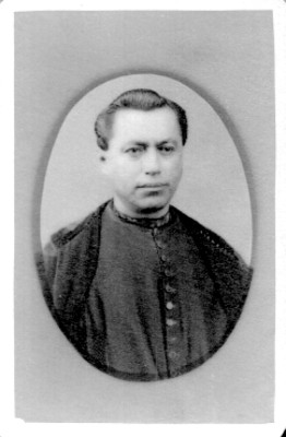 "José M. Ordoñez", sacerdote, tarjeta de visita