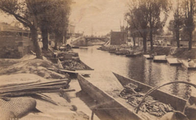 Canal de La Viga en Ixtacalco, "6446. Vega canal at Ixtacalco" [sic]