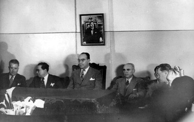 Arturo Mundet en una reunión