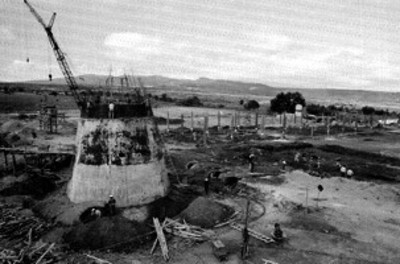 Obra pública del D.F. en proceso, vista aérea