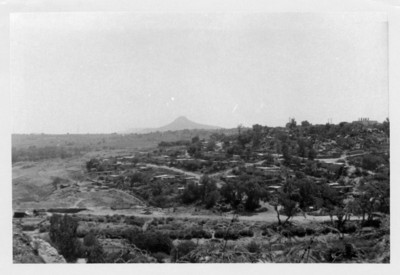 Panorámica del cerro el Tesoro donde se localiza la zona arqueológica de Tula