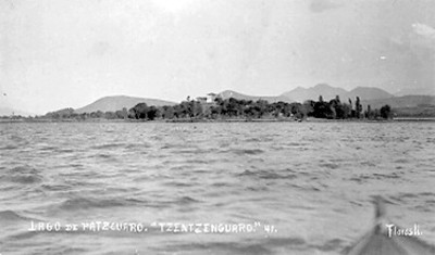 "Lago de Pátzcuaro", tarjeta postal