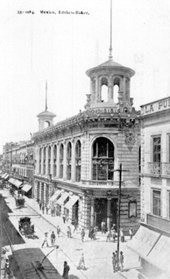 Vista del "Edificio Boker" en la ciudad de México