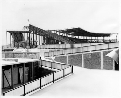 Construcción del eEstadio Azteca