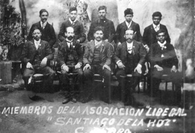 Miembros de la Asociación Liberal Santiago de la Hoz, retrato de grupo