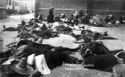 Soldados federales toman un descanso