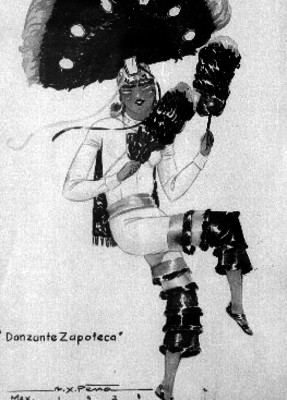 Caballero Águila, dibujo realizado por A.X. Peña, retrato