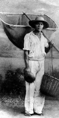 Vendedor de pescado, retrato