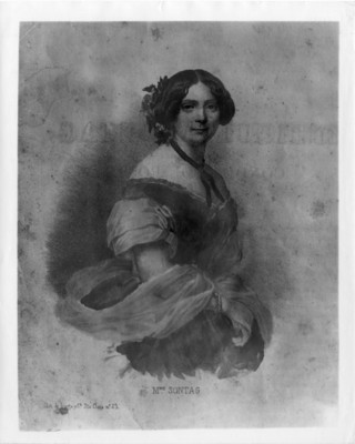 Cantante Madame Sontag, Litografía de Iriarte, reprografía