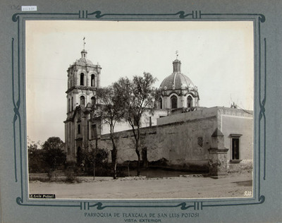 Vista exterior de la Iglesia del barrio de Tlaxcala o Tlaxcalilla