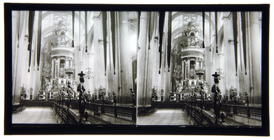 "Interior de la Catedral de México", vista del Ciprés
