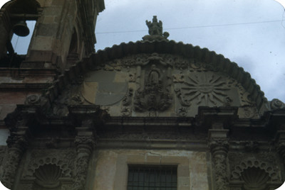 Templo del Hospitalito, fachada, detalle