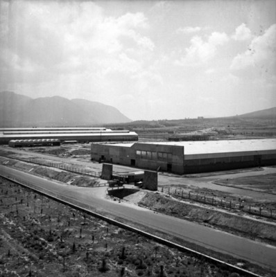 Fábrica, exterior, vista panorámica