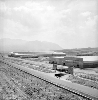 Fábrica, exterior, vista panorámica