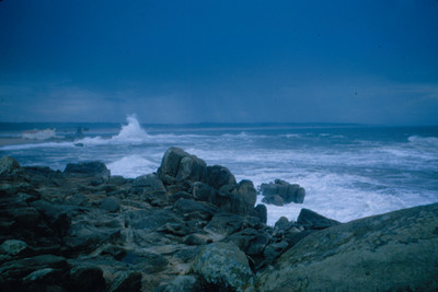 Panoramica de riscos junto al mar