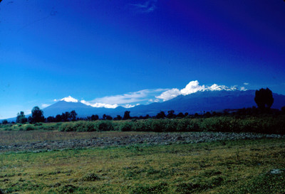 Popocatepetl e Iztaccihuatl, vista panorámica