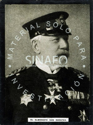 "El Almirante [Hans] von Koester", retrato de tres cuartos